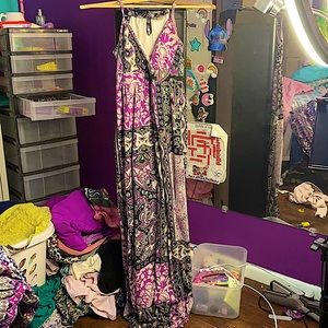 Women’s long intricate design dress